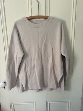 fWD Women's Ribbed Crewneck Sweater - Light Beige